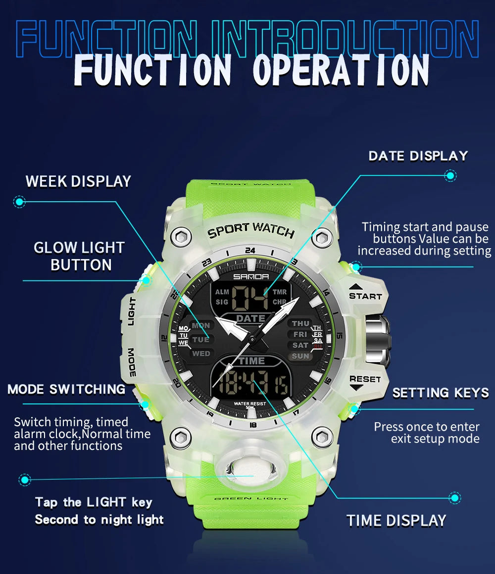 Adventure Time Watch : Digital and Analog - Dual Display Timepiece